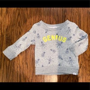 Baby GAP Genius Sweatshirt 12-18 Months